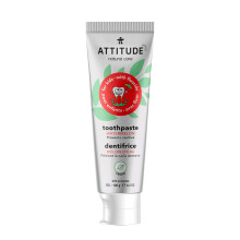 ATTITUDE Zahnpasta mit Fluorid, beugt Karies und L   chern vor, vegan, tierversuchsfrei und zuckerfrei, Wassermelone, 118 ml