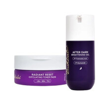 Bushbalm Brightening Routine Bundle - After Dark Brightening Gel & Radiant Reset Exfoliating Pads for Underarm, Bikini Line & Intimate Areas - TXA, Ni
