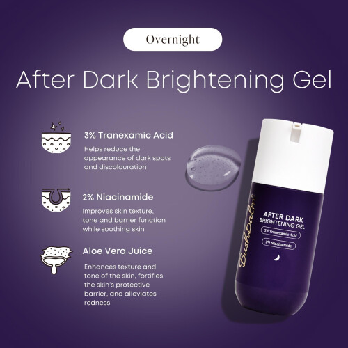 Bushbalm Ρουτίνα Λάμψης - Gel Λάμψης After Dark & Πατάκια Απολέπισης για Ευαίσθητες Περιοχές 2