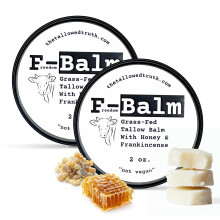 Il sego per il palmo F -Balm della Verit del Sego - Sollow -Finito con erba - Solo 5 ingredienti - Balsamo di sego tutto canadese - Made in Canada -