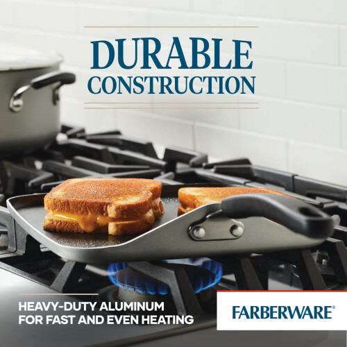 Farberware Farberware Cookstart Diamondmax Square     carr    Square Deep Grill / plaque de plaque lave-vaisse 2