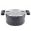 Farberware Farberware Cookstart DiamondMax Nonstick Straining Saucepot with Lid  Dishwasher Safe  6 Quart - Black 1