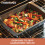 Farberware Farberware Bakeware Antiaderente Assadeira/Torradeira com U-Rack 14,75 Polegadas x 10,75 Polegadas - Cinza 3