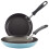 Farberware Farberware Cookstart DiamondMax Frigideiras/frigideiras antiaderentes seguras para mquina de lavar loua 8,25 e 10 polegadas Aqua 2