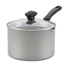 Farberware Cookstart Diamondmax sin estribo para lavavajillas de cacerola de cacerola de 3 cuartos