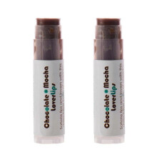Living Libations Bio-Lippenbalsam Chocolate Mocha Lover Lips | Natrliche Wildcrafted Clean Beauty (2er-Pack)
