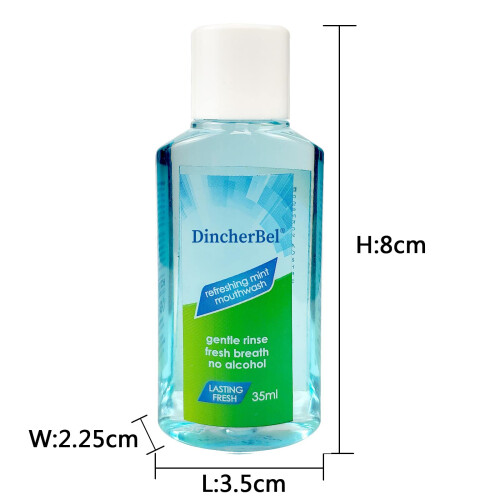 Munvatten Resestorlek Portabel Original Mint Mini Munvatten Bulk 35ml/1,2oz (24Pack Mint) 2
