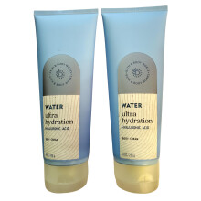 Bath & Body Works Water Ultra Hydratatie met hyaluronzuur Body Cream 8 Ounces, pakket van 2