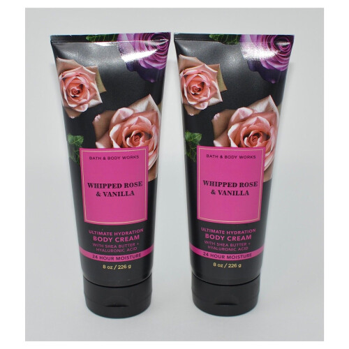 Bath & Body Works Bath & Body Works Ultimate Hydration Body Cream 2-pack (Whipped Rose Vanilla), 8.0 fl oz