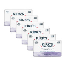 Kirk's Castile Bar Soap til M?nd Kvinder & B?rn - Lavet med Premium Kokosolie Sensitive Skin Formula Vegan Non GMO Lavendel & Vanilje 4 oz. Bar.