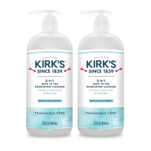 Kirk's 3-in-1 nhrender Flssigreiniger von Kopf bis Fu fr Mnner, Frauen und Kinder Premium-Kokosnussl und Aloe Vera gentechnikfrei und veg