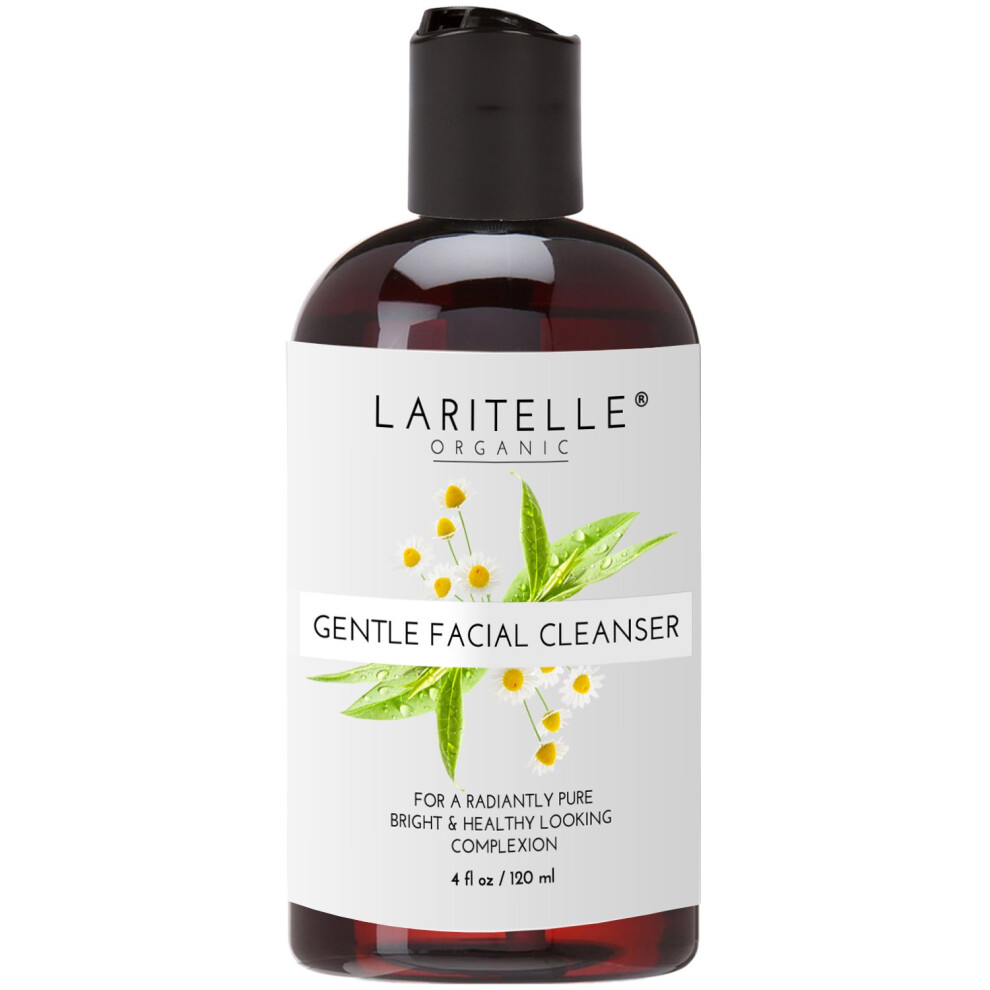 Laritelle Bio-Gesichtsreiniger, Parfmfrei, 118 Ml. Sanft Reinigend, Verjngend, Auf Hydrosolbasis (Hamamelis, Grner Tee Und Hibiskus). Ohne Sul-image