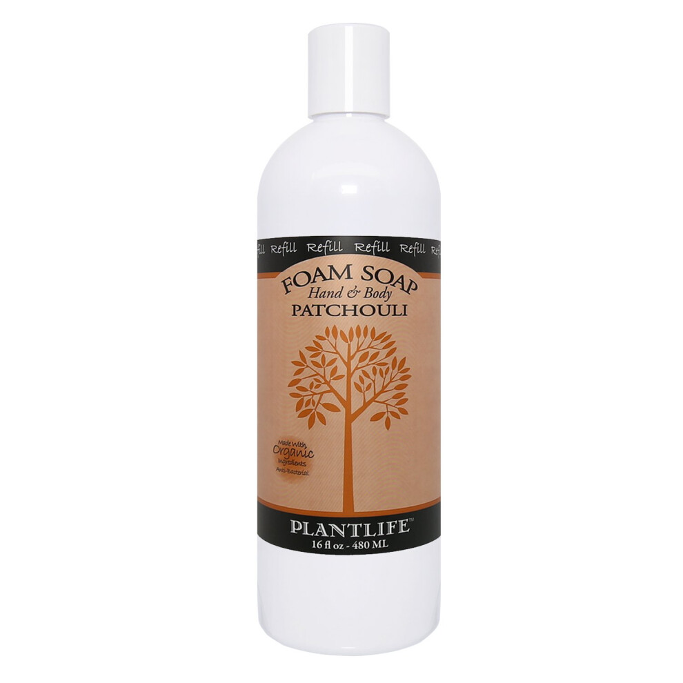 Plantlife Patchouli Hand & Body Foam Soap - 16Oz Refill
