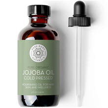 Pure Body Naturals Biologische Jojoba-olie 4 Fl Oz - 100% pure biologische koudgeperste jojoba-olie voor huid, gezicht, nagels en haargroei - Dragero