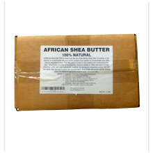 afrimports Afrikaanse Shea Butter 100% natuurlijk uit West-Afrika Wit 5 lbs.