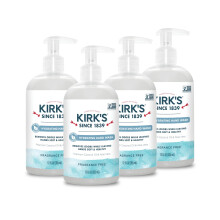 Kirk's Hydrating Hand Wash Vyrobeno z prmiovho kokosovho oleje a Aloe Vera s rostlinnou technologi, kter pomh eliminovat pachy Bez GMO Vegan