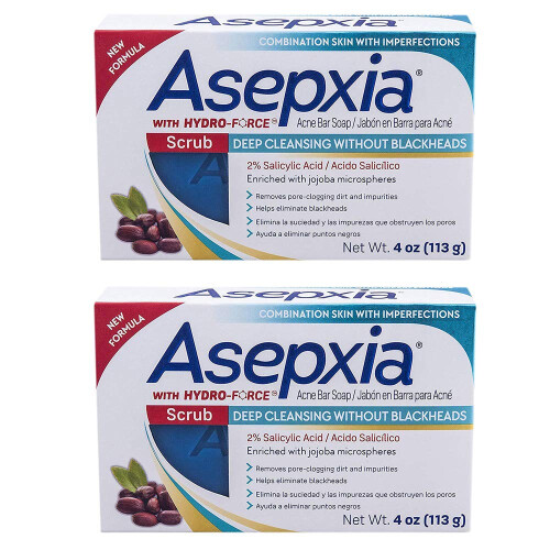 Sabonete Exfoliante Asepxia 4 oz (Pacote de 2)