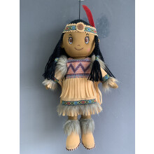 Kinnex Collections 14"" Plsch-Stoffpuppe der amerikanischen Ureinwohner  DF14003 (Braun-Nizhoni)