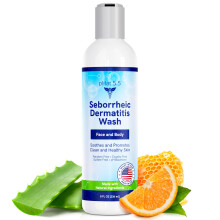 Seborrheic & Atopic Dermatitis Gentle Face Wash with Manuka Honey - Natural & Organic Face Cleanser & Body Wash For Sensitive Skin - Hypoallergen