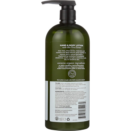 Avalon Organics Avalon Organics Loo para mos e corpo Aloe sem perfume 32 onas - pacote de 2 1