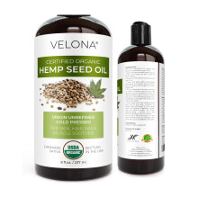 velona Hanfsamenl USDA-zertifiziertes Bio-l  8 fl oz | 100 % reines und natrliches Trgerl | Unraffiniert kaltgepresst