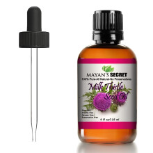 Maya's Secret Melkdistelzaadolie Puur Koudgeperst Rijk aan Vitamine E voor Verouderende Huid
