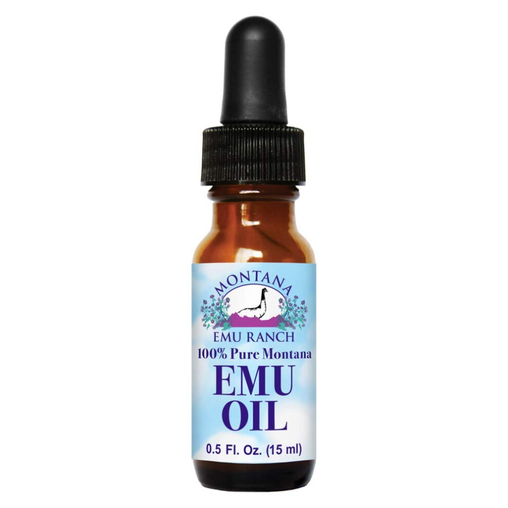 Montana Emu Ranch 100% Pure Montana Emu Oil Co. 0.5 Oz Liquid
