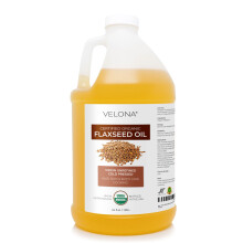 velona USDA-zertifiziertes Bio-Leinsamenl  64 Fl Oz | 100 % reines und natrliches Trgerl | Unraffiniert kaltgepresst | Krper-, Gesichts- und Ha