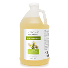 olio abissino di Velona 1 gallone / 128 fl oz | Olio portante puro e naturale 100% | Pressato a freddo | Care del corpo dei capelli | Usa oggi: godit