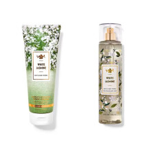 Bad and Body Works - White Jasmine - Fijne geurmist en ultra shea body crme - volledige grootte