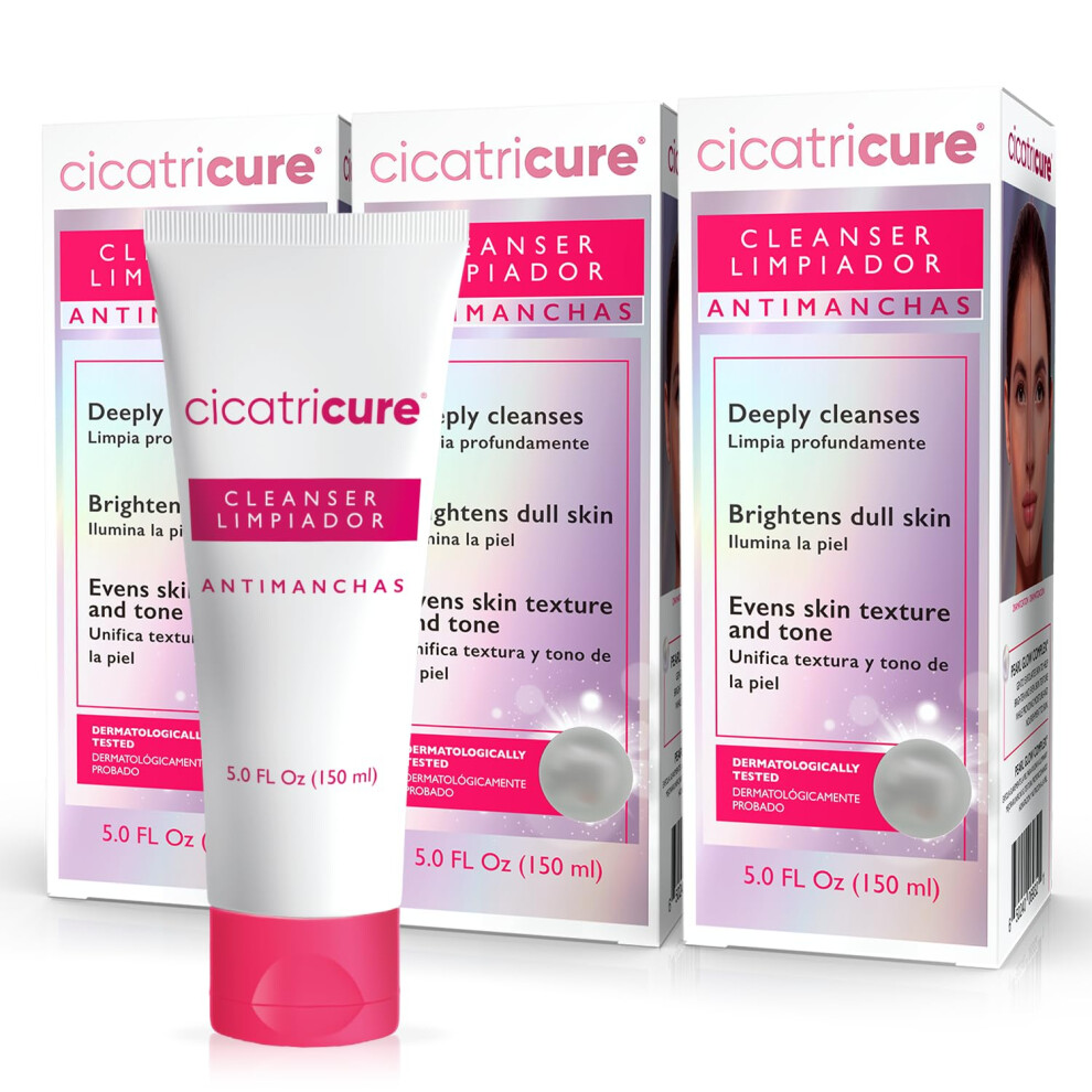Cicatricure Antimanchas Face Wash Aha & Pha Facial Cleanser Deeply Cleanses Exfoliates & Helps Brighten Dull Skin Lactic & Salicylic Acid Fac