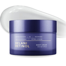 ABERA Belani Retinol Crème voor Gezicht, Behandeling Melasma, Donkere Vlekken Verwijderaar, Rimpels Verminderen, Anti-Aging