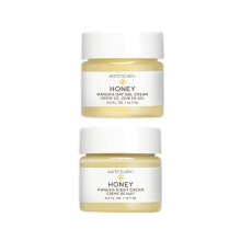 Earth To Skin Honey Manuka Mini Duo Set Tagesgelcreme (0,5 Fl Oz) und Nachtcreme (0,5 Fl Oz) mit Hyaluronsure und Vitamin E, ganztgige und nchtlic