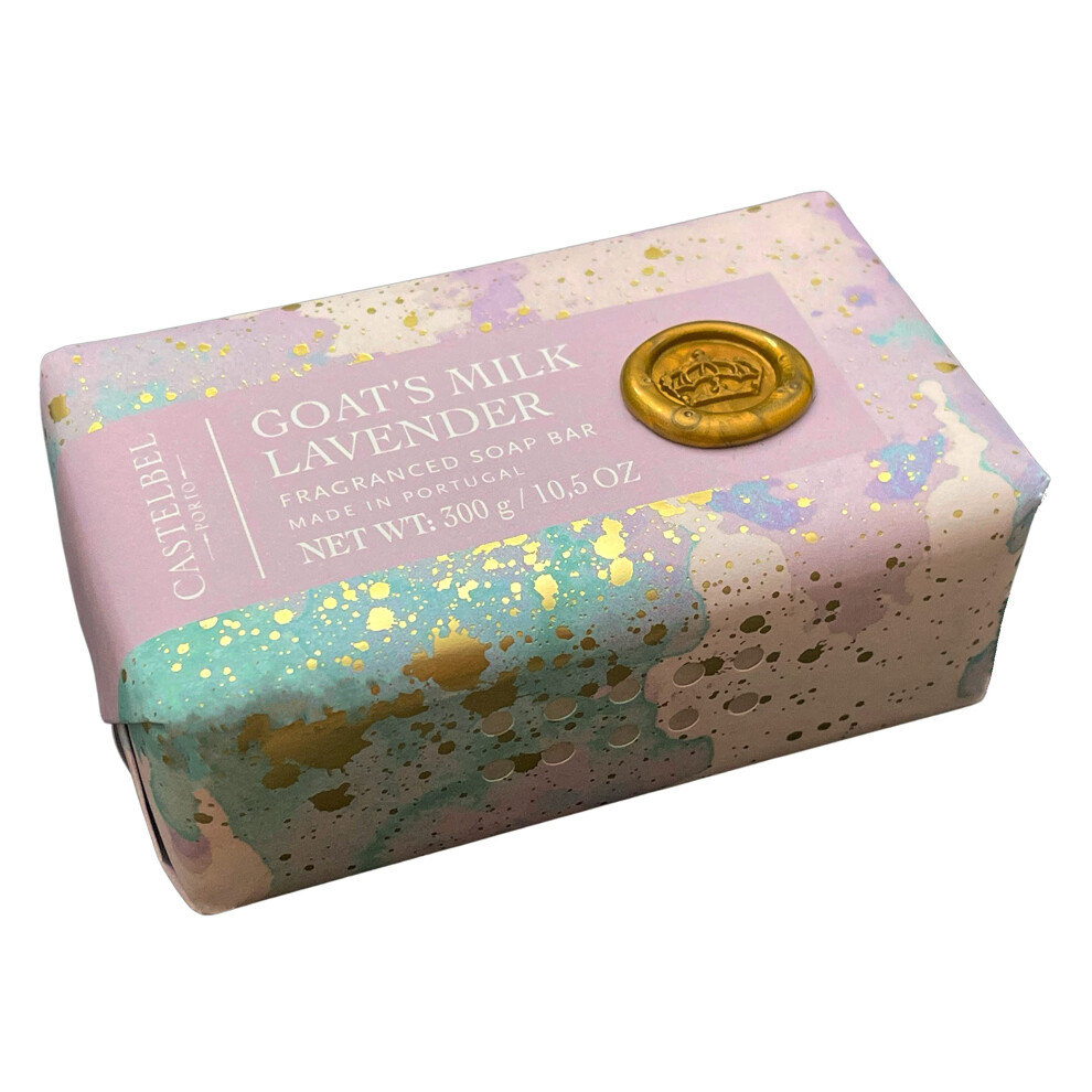 Castelbel Porto Lavender Luxury Fragranced Soap Bar (Goats Milk & 1 Ct / 10 Oz)