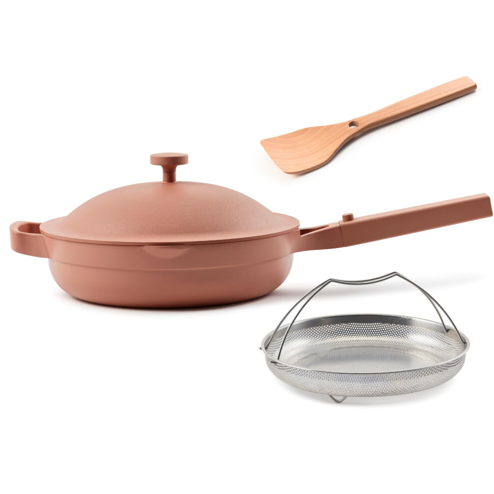 Our Place Always Pan 2.0-10.5-Inch Nonstick Toxin-Free Ceramic Cookware | Versatile Frying Pan Skillet Saute Pan | Stainless Steel Handle | Ov