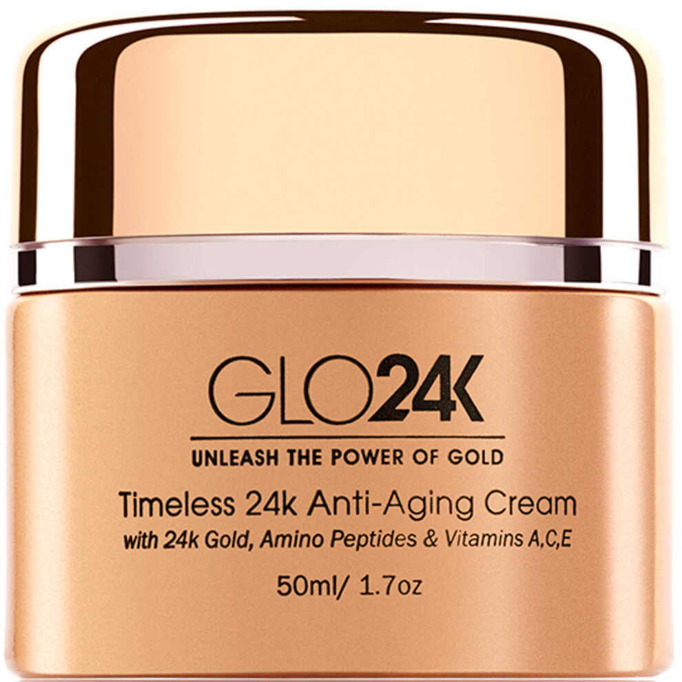 GLO24K Cr Me Anti- Ge Intemporelle Avec Des Peptides Puissants Et Vitamines Puissants En Or 24K-image