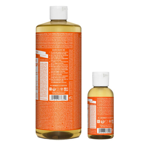 Dr Bronner's Tekut mdlo Dr. Bronnera - Tea Tree Bundle. 32 oz. Lhev a 2 oz. Cestovn lhev 1