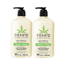 Hempz Age Defying Body Moisturizer 17 Fl Oz 2er-Pack Bundle  Tgliche pflanzliche Feuchtigkeitscreme Sheabutter Anti-Aging  Krperlotion Hanfextrak