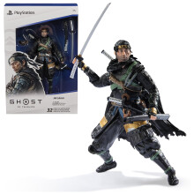 PlayStation Ghost of Tsushima 6 Jin Sakai Samurai Actionfigur & 2 tillbehr The Shapes Collection fr PS5-fans och samlare i ldern 17+