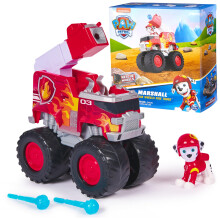 Paw Patrol: Rescue Wheels Marshalls Firetruck Toy Truck with Projectile Launcher and Collectible Action Figure Kids Toys for Boys & Girls Ages