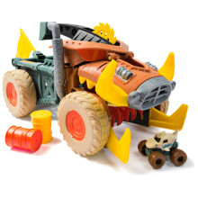 Monster Jam Mini Jam Megalodon Mad Hog Chomper and Monster Truck Fun Cleanup and Storage Kids Toy Gifts for Boys and Girls Ages 3 and Up