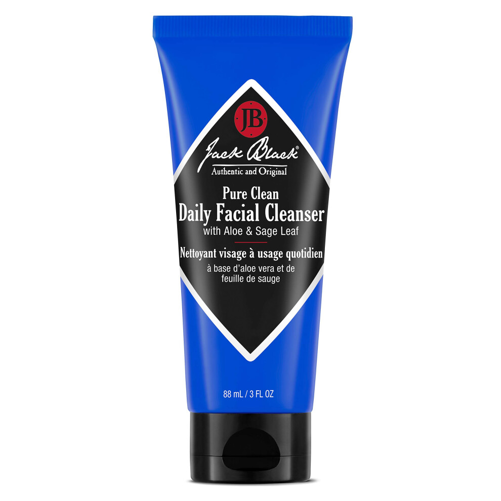 Jack Black Pure Clean Daily Facial Cleanser for Men - Mens Face Wash  Jack Black Face Wash Men's  Face Wash for Men  Face Cleanser for Men  2-in-