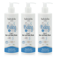 Baby Jolie Baby Body Wash Lasten hiukset ja vartalopesu vauvoille ja vastasyntyneille 2-in-1 shampoo + saippua | 7.5oz | 221 ml (3)