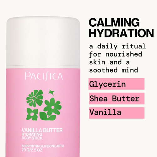 Pacifica Pacifica Vanilla Butter Hydraterende Balsem Stick - Solid Body Lotion voor Droge Huid 2