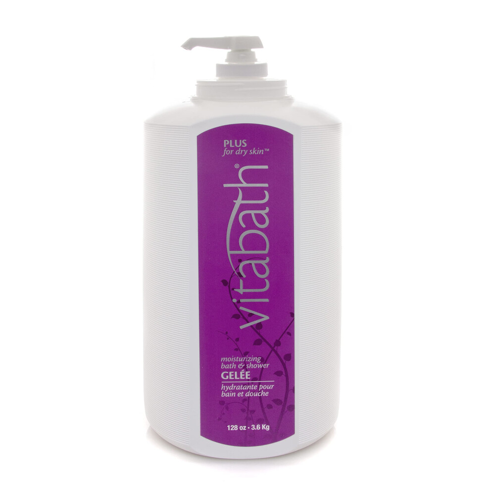 Vitabath Plus For Dry Skin Moisturizing Bath & Shower Gel Wash Replenishing Oils Deeply Hydrate & Soothe Dryness Body Cleanser Skin Restore & F
