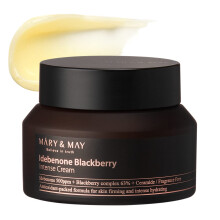 Mary & May Idebenone + crema di terapia intensiva Blackberry 2.46oz | Rafforzamento della barriera cutanea idratante e elasticit | Ewg verde