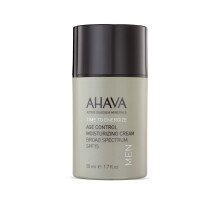 AHAVA Men's Age Control Moisturizing Cream, Broad Spectrum SPF15 - Fast-absorbing Silky Hydrating Lotion, Protects from Premature Aging Signs of UVA/B