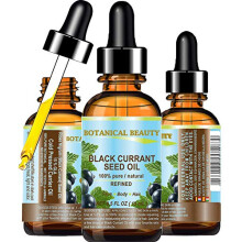 Botanical Beauty SCHWARZES JOHANNISBEERE-SAMENL 100 % reines, natrliches, unverdnntes, raffiniertes, kaltgepresstes Trgerl. 0,5 Fl.oz. - 15 ml.
