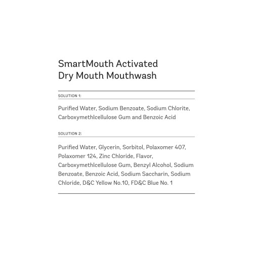 Smartmouth Actitato secco secco colluto a secco secco e errori di allevamento menta 16 fl oz 3 pacchetto 1