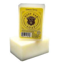 Big Crazy Buffalo Bison Tallow Buff Soap Bar Citrondr?be (2 pakke) - Dufte af citronappelsin og citrongr?s - Renser fugter beroliger fugter - ing
